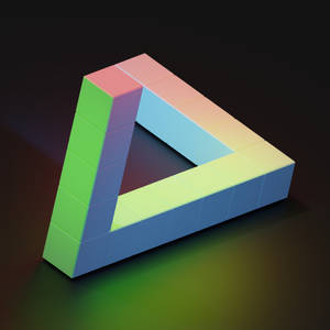 Illusion Colorful Triangle Wallpaper