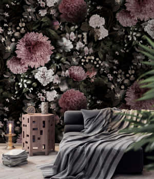 Image A Beautiful Soft Pink Floral Wallpaper Wallpaper