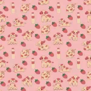 Image A Cow Grazing In A Lush Green Field Wallpaper