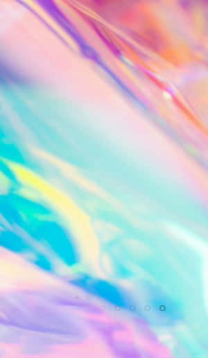 Image A Vibrant Pastel Rainbow Swirl On A White Iphone Wallpaper