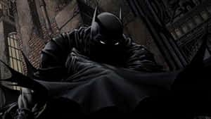 Image Batman Takes On The Gotham Streets In This Action Packed Cartoon Wallpaper