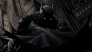 Image Batman Takes On The Gotham Streets In This Action Packed Cartoon Wallpaper