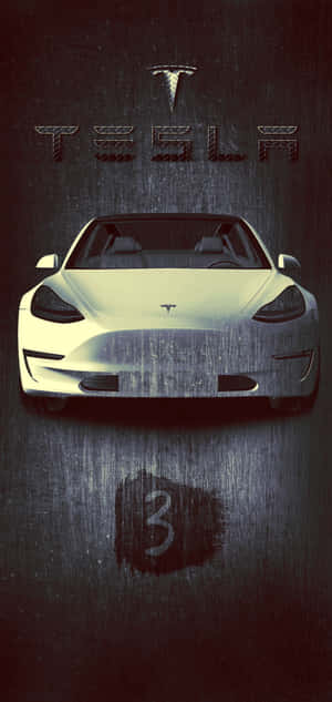 Image Charging A Tesla With An Iphone Wallpaper