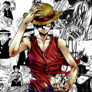 Image Cool Luffy, Beating Every Obstacle In His Path Wallpaper