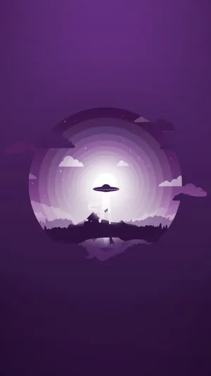 Image Minimalist Purple Wallpaper
