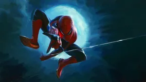 Image Spider Man Leaping Through The Air Wallpaper