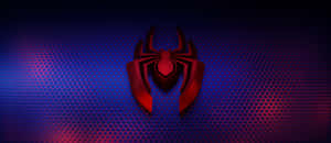 Image The Spider-man Logo In A Vibrant Red And Blue Design. Wallpaper