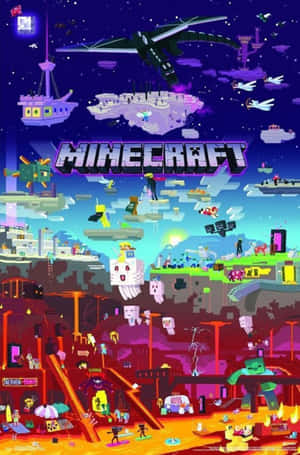 Immerse Into A Blocky World With Minecraft On Android Wallpaper