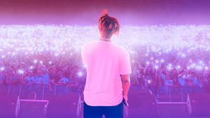 Immortalized Art Of Juice Wrld - A Legend In Music Wallpaper