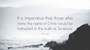 Imperative Instruction Of Christ Wallpaper