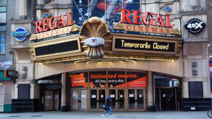 Imposing Facade Of Regal Cinemas Building Wallpaper