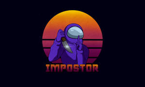 Impostor Among Us 4k Wallpaper