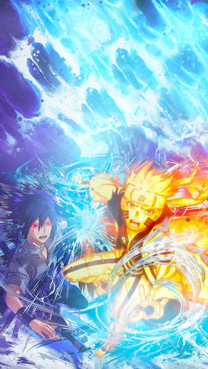 Impressive Sasuke Naruto Iphone Digital Art Wallpaper