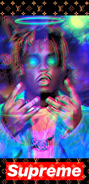 Impressive Xxxtentacion Juice Wrld Glitch Art Wallpaper