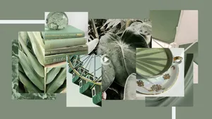 Improve Your Productivity And Creativity With The Sleek Sage Green Laptop Wallpaper
