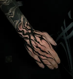 Incredible Black Smoke Hand Tattoo Wallpaper