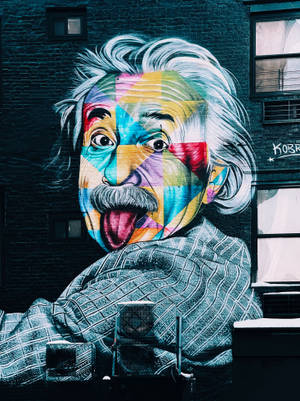 Incredible Hd Art Of Albert Einstein Wallpaper