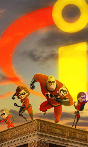 Incredibles 2 Sky Logo Wallpaper