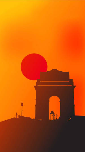 India Gate Art Wallpaper