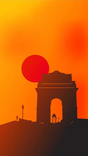 India Gate Art Wallpaper