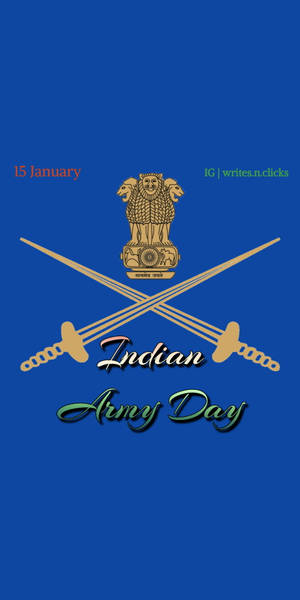 Indian Army Logo For Indian Army Day Wallpaper