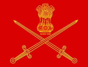 Indian Army Logo Red Background Wallpaper