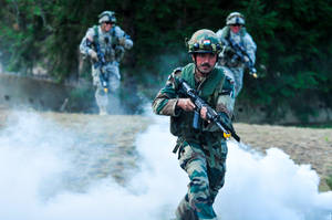 Indian Army Smoke Cover Wallpaper