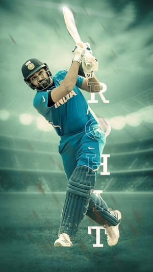 Indian Cricket Rohit Sharma Poster Wallpaper