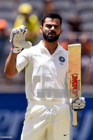 Indian Cricket Team Member In White Wallpaper