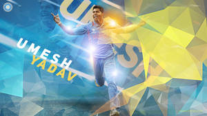 Indian Cricket Umesh Yadav Poster Wallpaper