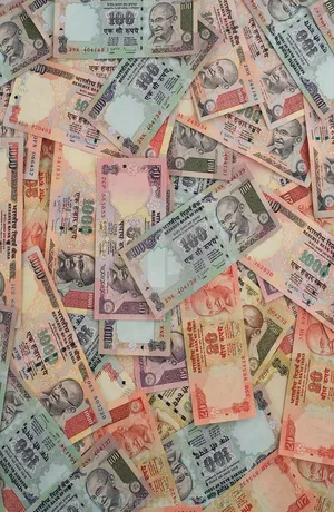 Indian Currency Pile Of Banknotes Wallpaper
