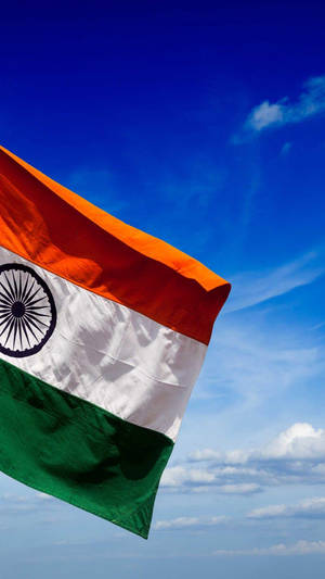 Indian Flag Hd Half Shot Wallpaper