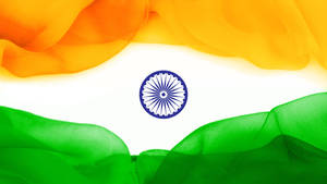 Indian Flag Hd In Flowing Abstract Wallpaper