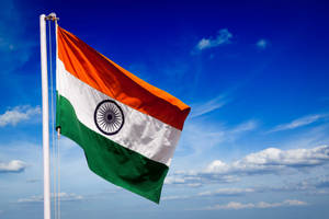 Indian Flag Hd Waving In The Sky Wallpaper