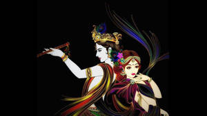Indian Gods Radha And Krishna Desktop Wallpaper