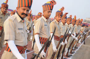 Indian Police Presenting Arms Wallpaper