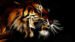 Indian Tiger Glowing Wallpaper