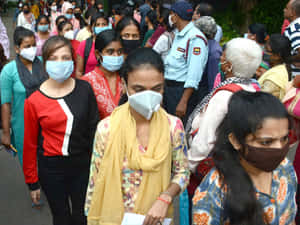 Indian Wearing Mask Wallpaper