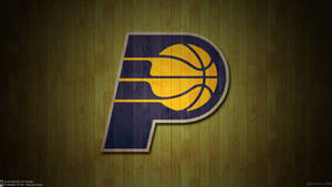 Indiana Pacers P Logo Wood Wallpaper