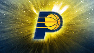 Indiana Pacers Yellow Glitter Light Wallpaper