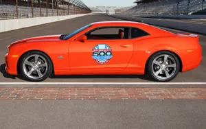 Indianapolis 500 Red Camaro Sportscar Wallpaper
