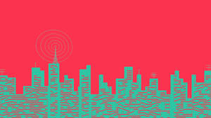 Indie Aesthetic City Illustration Wallpaper