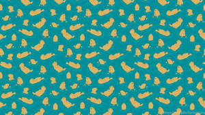 Indie Aesthetic Laptop Otter Pattern Wallpaper