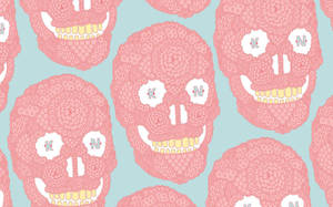 Indie Aesthetic Skull Wallpaper