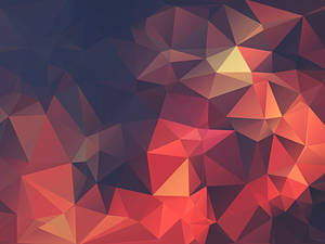 Indigo And Red Abstract Polygon Wallpaper
