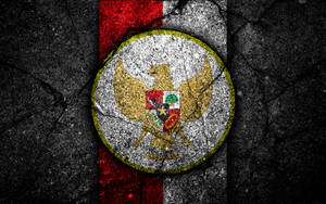 Indonesia Stone Football Flag Wallpaper