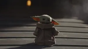 Innocent Baby Yoda Wallpaper