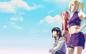 Ino Yamanaka In Her Academy Outfit Wallpaper