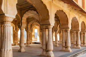Inside Of Amer Fort Wallpaper