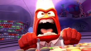 Inside Out Angry Anger Wallpaper